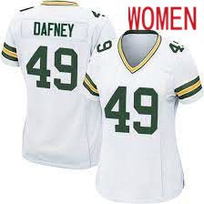 Women Green Bay Packers #49 Dominique Dafney White Nike Game NFL Jersey